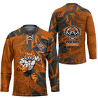 Wests Tigers Rugby Hockey Jersey Fierce Mascot Geometric Tribal Art