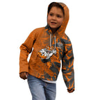 Wests Tigers Rugby Kid Hoodie Fierce Mascot Geometric Tribal Art