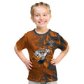 Wests Tigers Rugby Kid T Shirt Fierce Mascot Geometric Tribal Art
