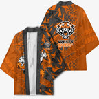 Wests Tigers Rugby Kimono Fierce Mascot Geometric Tribal Art