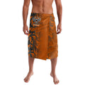 Wests Tigers Rugby Lavalava Fierce Mascot Geometric Tribal Art