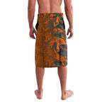 Wests Tigers Rugby Lavalava Fierce Mascot Geometric Tribal Art