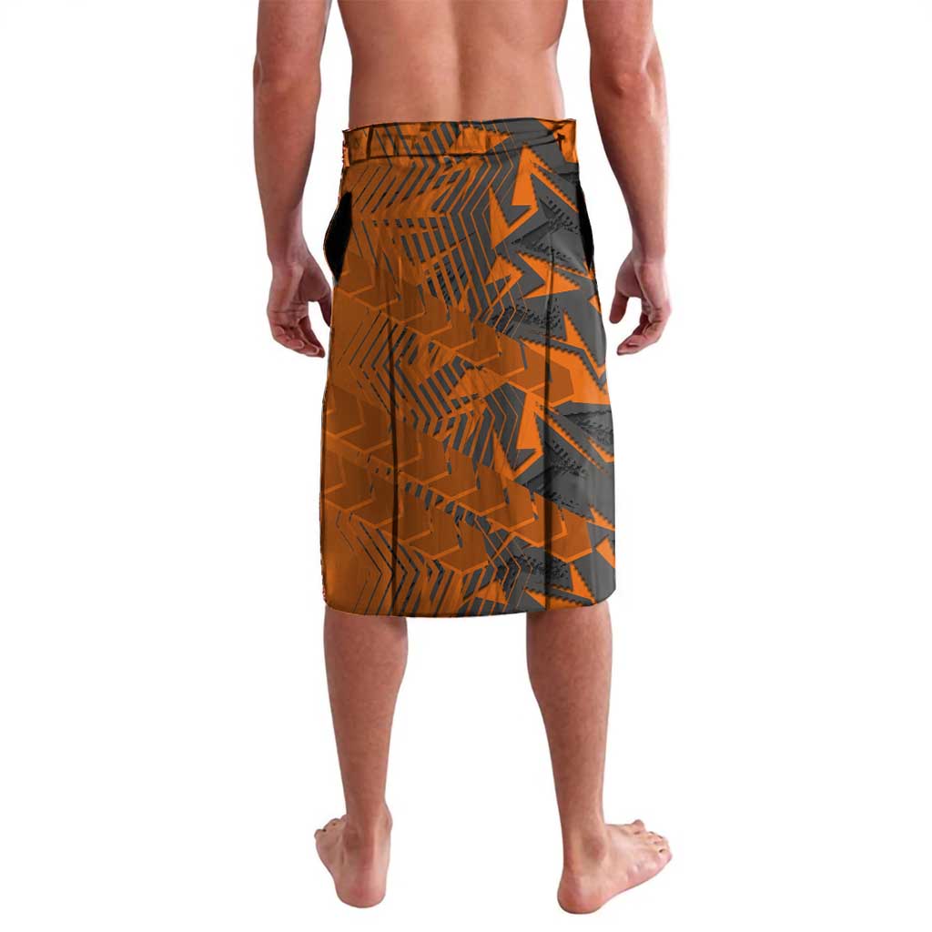 Wests Tigers Rugby Lavalava Fierce Mascot Geometric Tribal Art