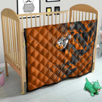 Wests Tigers Rugby Quilt Fierce Mascot Geometric Tribal Art