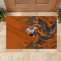 Wests Tigers Rugby Rubber Doormat Fierce Mascot Geometric Tribal Art