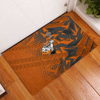 Wests Tigers Rugby Rubber Doormat Fierce Mascot Geometric Tribal Art