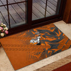 Wests Tigers Rugby Rubber Doormat Fierce Mascot Geometric Tribal Art