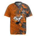 Wests Tigers Rugby Rugby Jersey Fierce Mascot Geometric Tribal Art