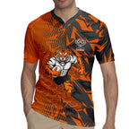 Wests Tigers Rugby Rugby Jersey Fierce Mascot Geometric Tribal Art
