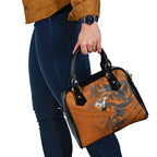 Wests Tigers Rugby Shoulder Handbag Fierce Mascot Geometric Tribal Art