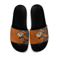 Wests Tigers Rugby Slide Sandals Fierce Mascot Geometric Tribal Art