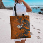 Wests Tigers Rugby Tote Bag Fierce Mascot Geometric Tribal Art