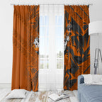 Wests Tigers Rugby Window Curtain Fierce Mascot Geometric Tribal Art