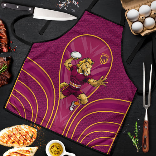 Brisbane Broncos Mascot Apron Australian Rugby Culture - Powerful Horse Athlete