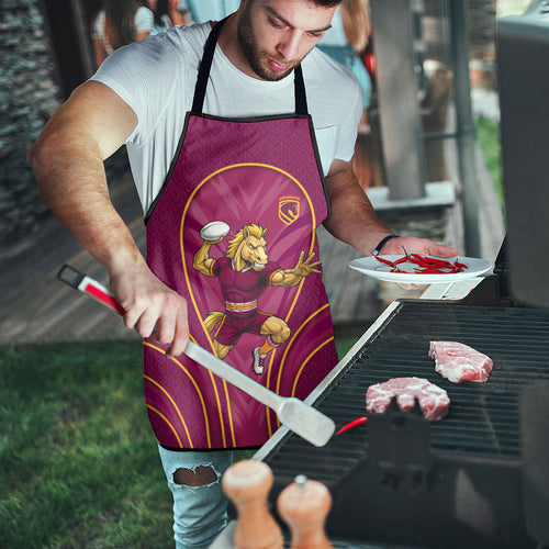 Brisbane Broncos Mascot Apron Australian Rugby Culture - Powerful Horse Athlete