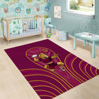 Brisbane Broncos Mascot Area Rug Australian Rugby Culture - Powerful Horse Athlete