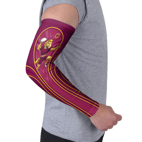 Brisbane Broncos Mascot Arm Sleeves Australian Rugby Culture - Powerful Horse Athlete