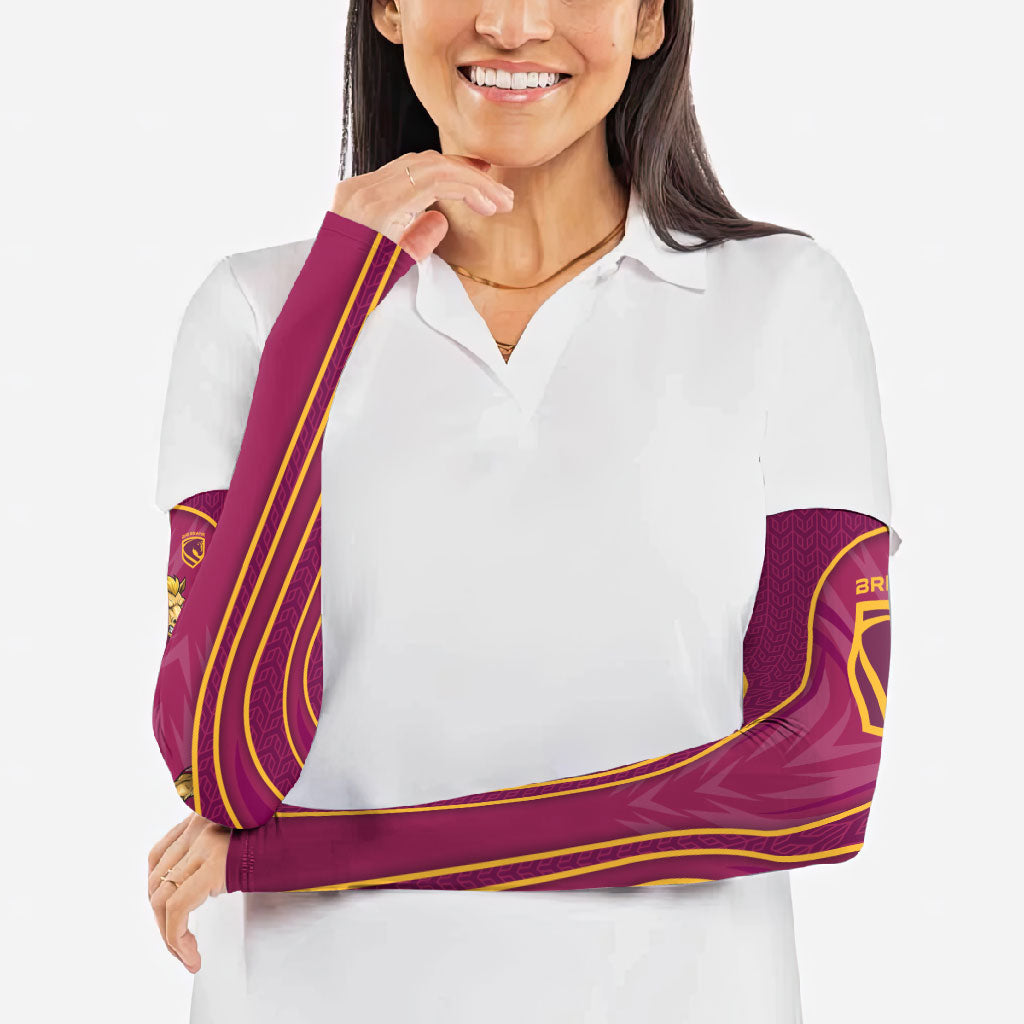 Brisbane Broncos Mascot Arm Sleeves Australian Rugby Culture - Powerful Horse Athlete