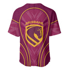 Brisbane Broncos Mascot Baseball Jersey Australian Rugby Culture - Powerful Horse Athlete