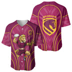 Brisbane Broncos Mascot Baseball Jersey Australian Rugby Culture - Powerful Horse Athlete