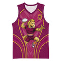 Brisbane Broncos Mascot Basketball Jersey Australian Rugby Culture - Powerful Horse Athlete