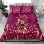Brisbane Broncos Mascot Bedding Set Australian Rugby Culture - Powerful Horse Athlete