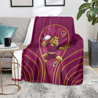 Brisbane Broncos Mascot Blanket Australian Rugby Culture - Powerful Horse Athlete