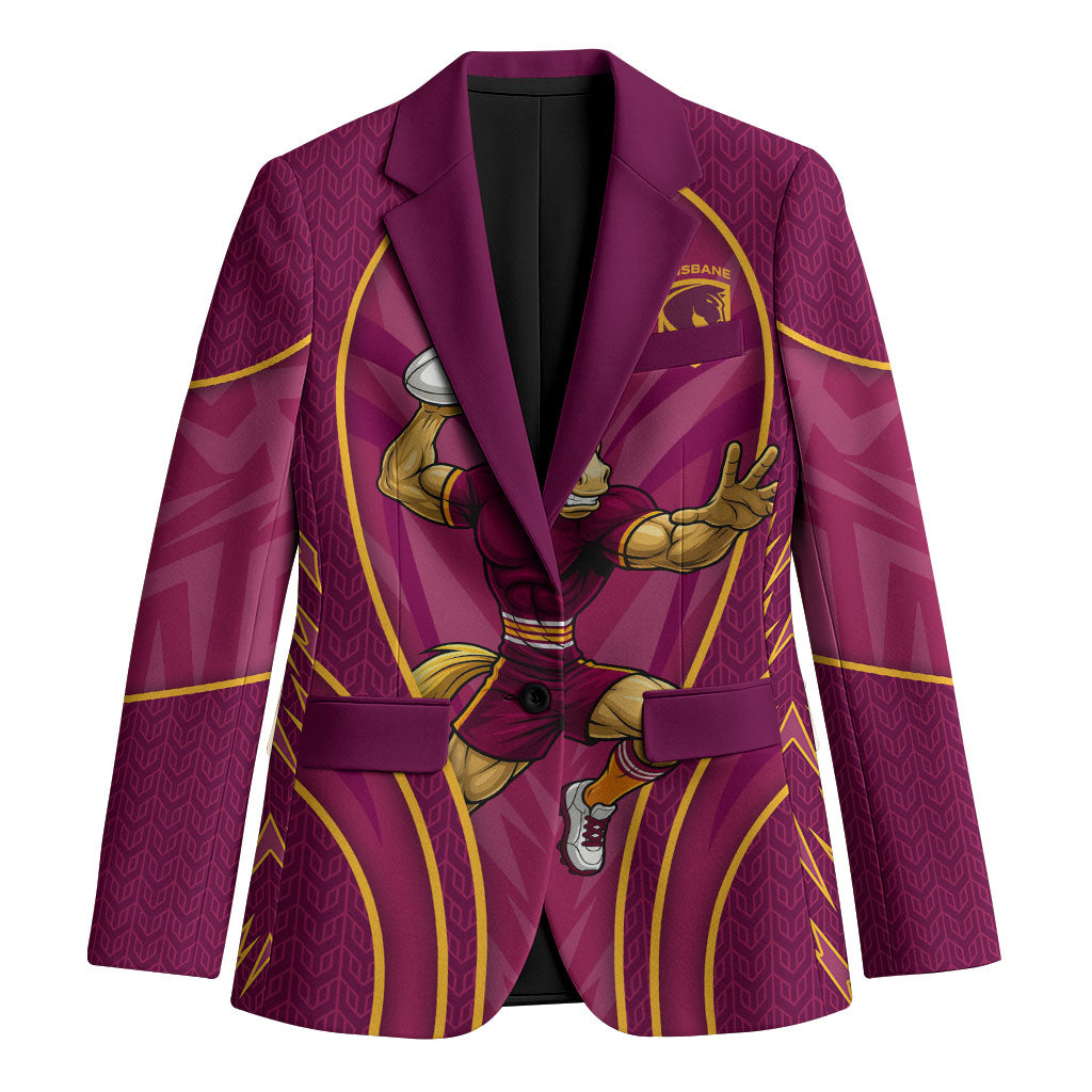 Brisbane Broncos Mascot Blazer Australian Rugby Culture - Powerful Horse Athlete