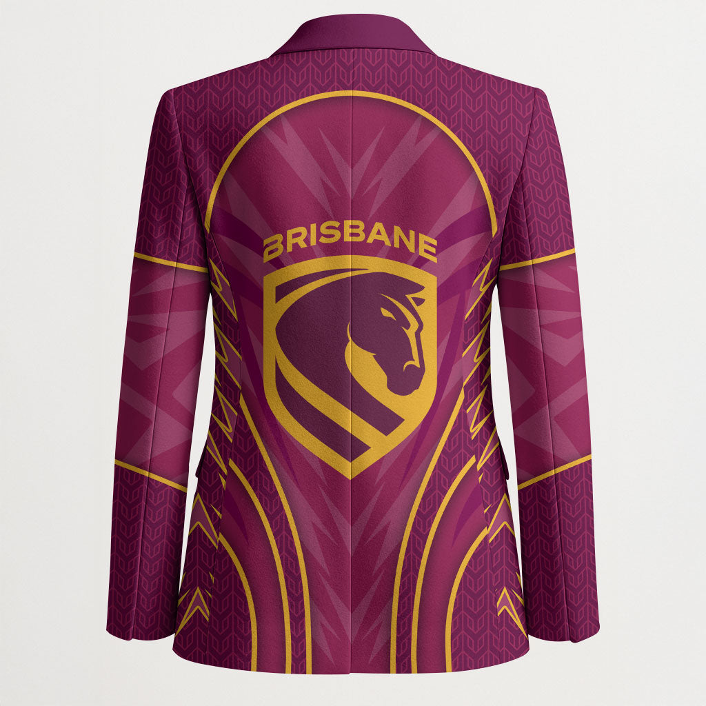 Brisbane Broncos Mascot Blazer Australian Rugby Culture - Powerful Horse Athlete