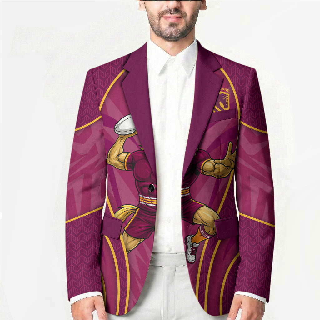 Brisbane Broncos Mascot Blazer Australian Rugby Culture - Powerful Horse Athlete