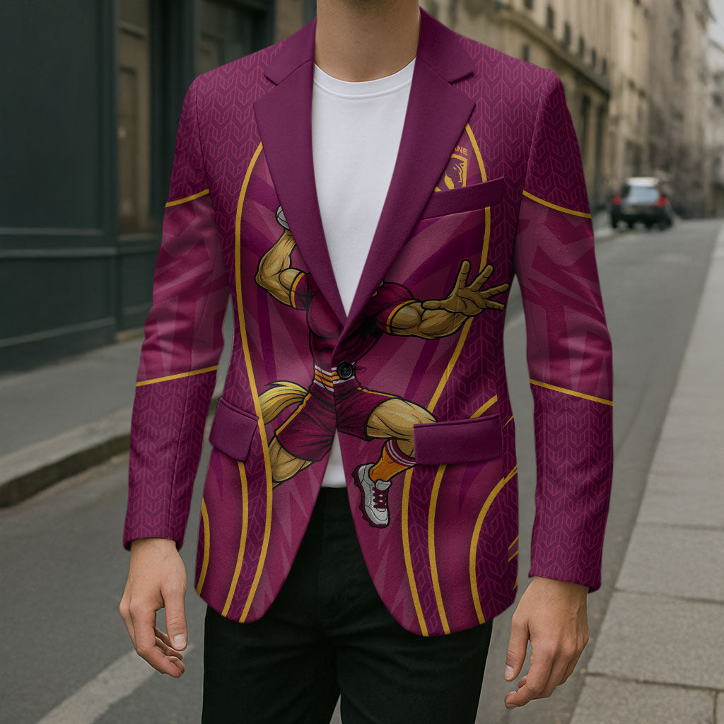 Brisbane Broncos Mascot Blazer Australian Rugby Culture - Powerful Horse Athlete