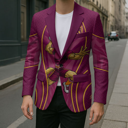 Brisbane Broncos Mascot Blazer Australian Rugby Culture - Powerful Horse Athlete