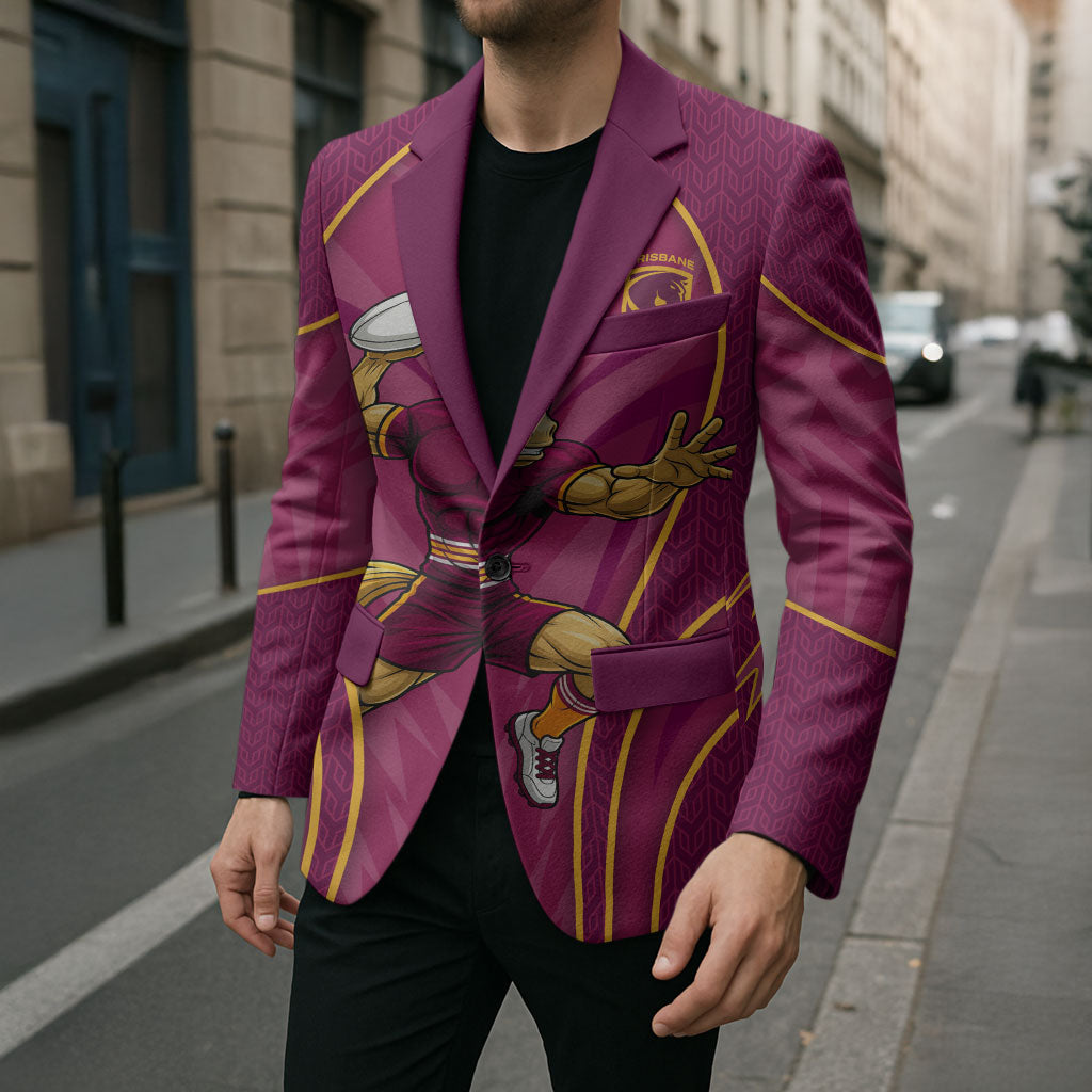 Brisbane Broncos Mascot Blazer Australian Rugby Culture - Powerful Horse Athlete