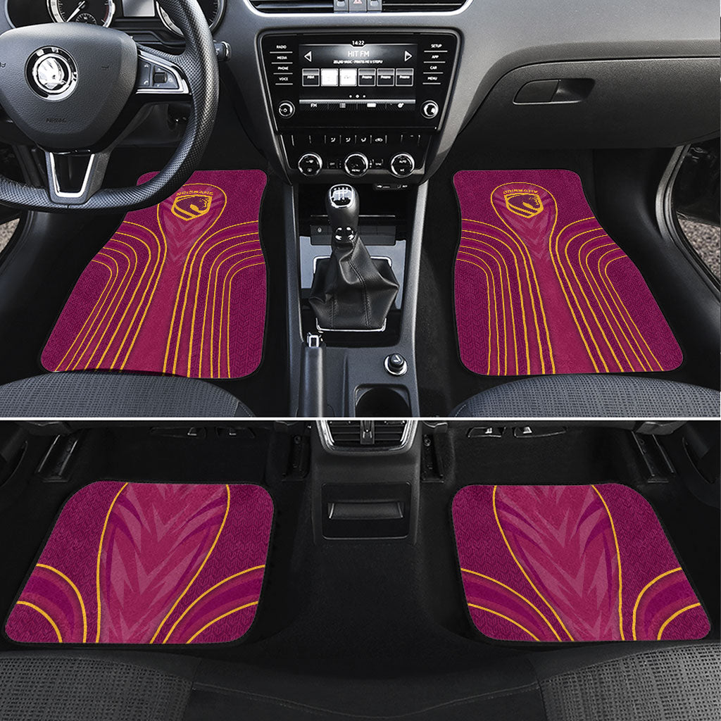 Brisbane Broncos Mascot Car Mats Australian Rugby Culture - Powerful Horse Athlete
