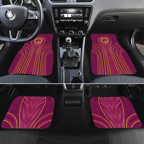 Brisbane Broncos Mascot Car Mats Australian Rugby Culture - Powerful Horse Athlete