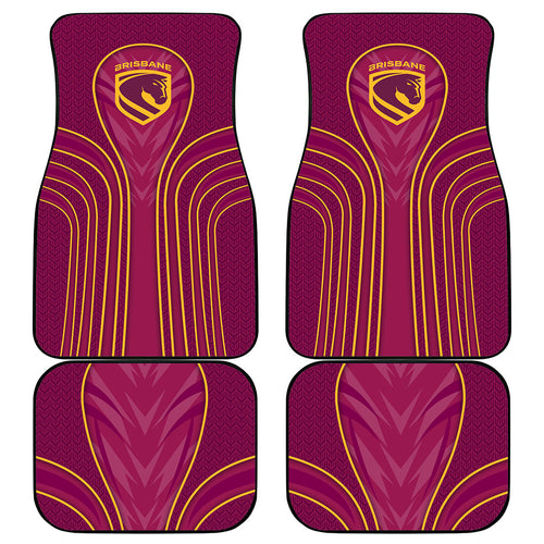 Brisbane Broncos Mascot Car Mats Australian Rugby Culture - Powerful Horse Athlete