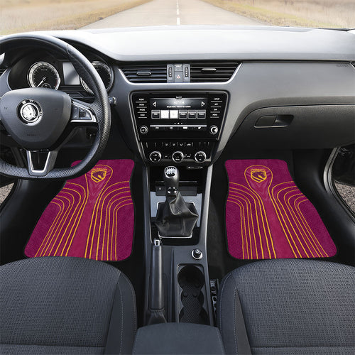 Brisbane Broncos Mascot Car Mats Australian Rugby Culture - Powerful Horse Athlete