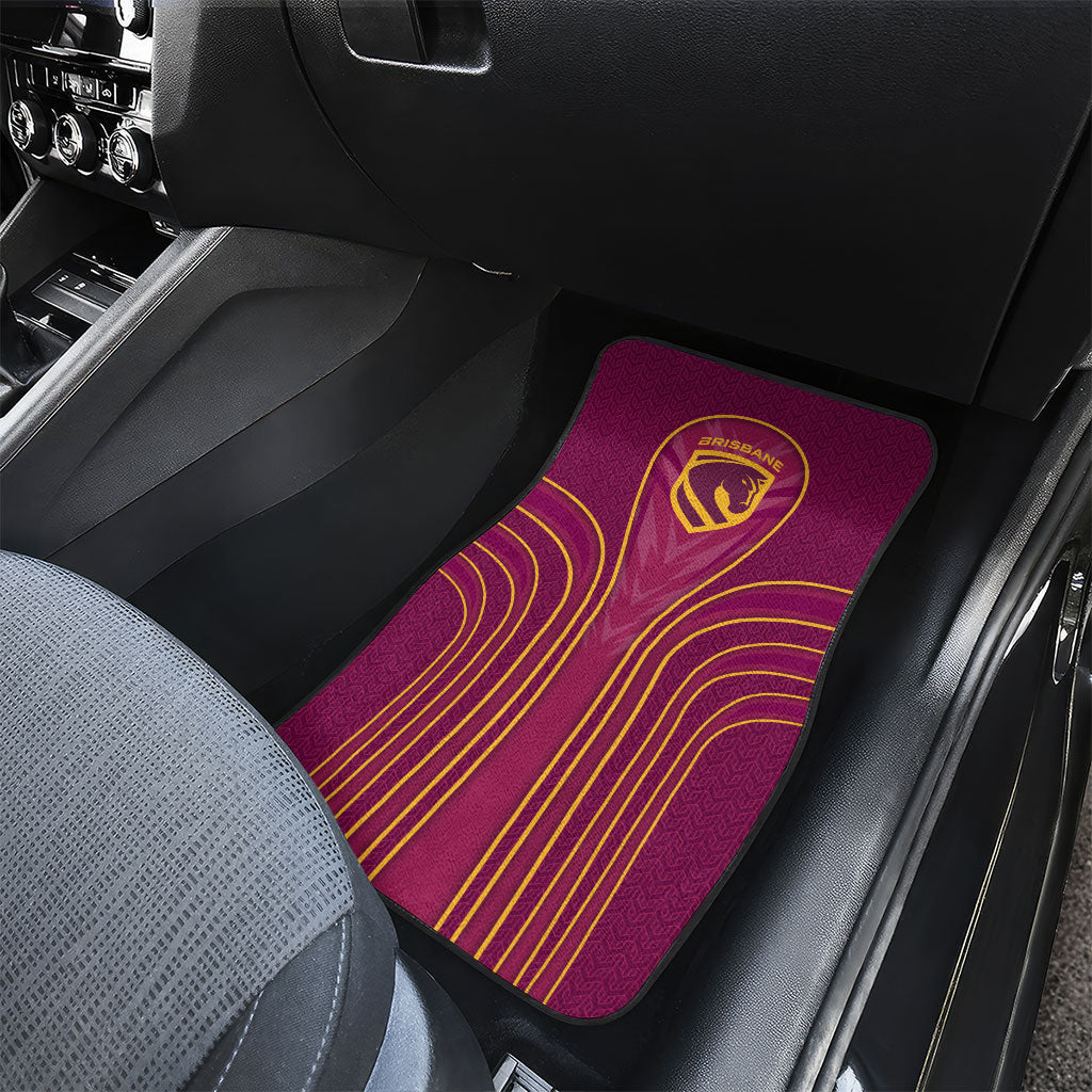 Brisbane Broncos Mascot Car Mats Australian Rugby Culture - Powerful Horse Athlete