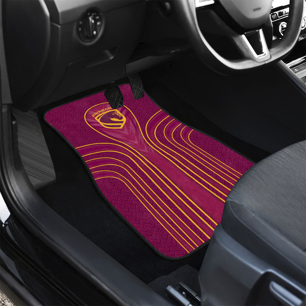 Brisbane Broncos Mascot Car Mats Australian Rugby Culture - Powerful Horse Athlete