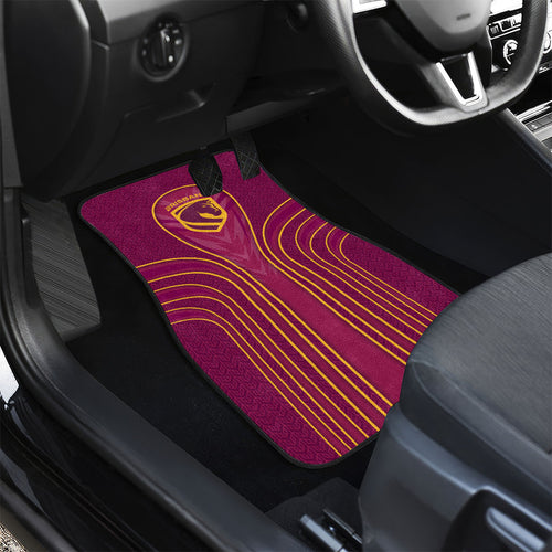 Brisbane Broncos Mascot Car Mats Australian Rugby Culture - Powerful Horse Athlete