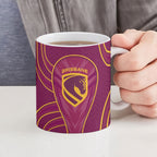 Brisbane Broncos Mascot Ceramic Mug Australian Rugby Culture - Powerful Horse Athlete