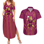Brisbane Broncos Mascot Couples Matching Summer Maxi Dress and Hawaiian Shirt Australian Rugby Culture - Powerful Horse Athlete