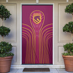 Brisbane Broncos Mascot Door Cover Australian Rugby Culture - Powerful Horse Athlete