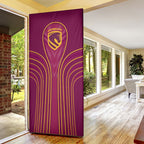 Brisbane Broncos Mascot Door Cover Australian Rugby Culture - Powerful Horse Athlete
