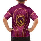 Brisbane Broncos Mascot Hawaiian Shirt Australian Rugby Culture - Powerful Horse Athlete
