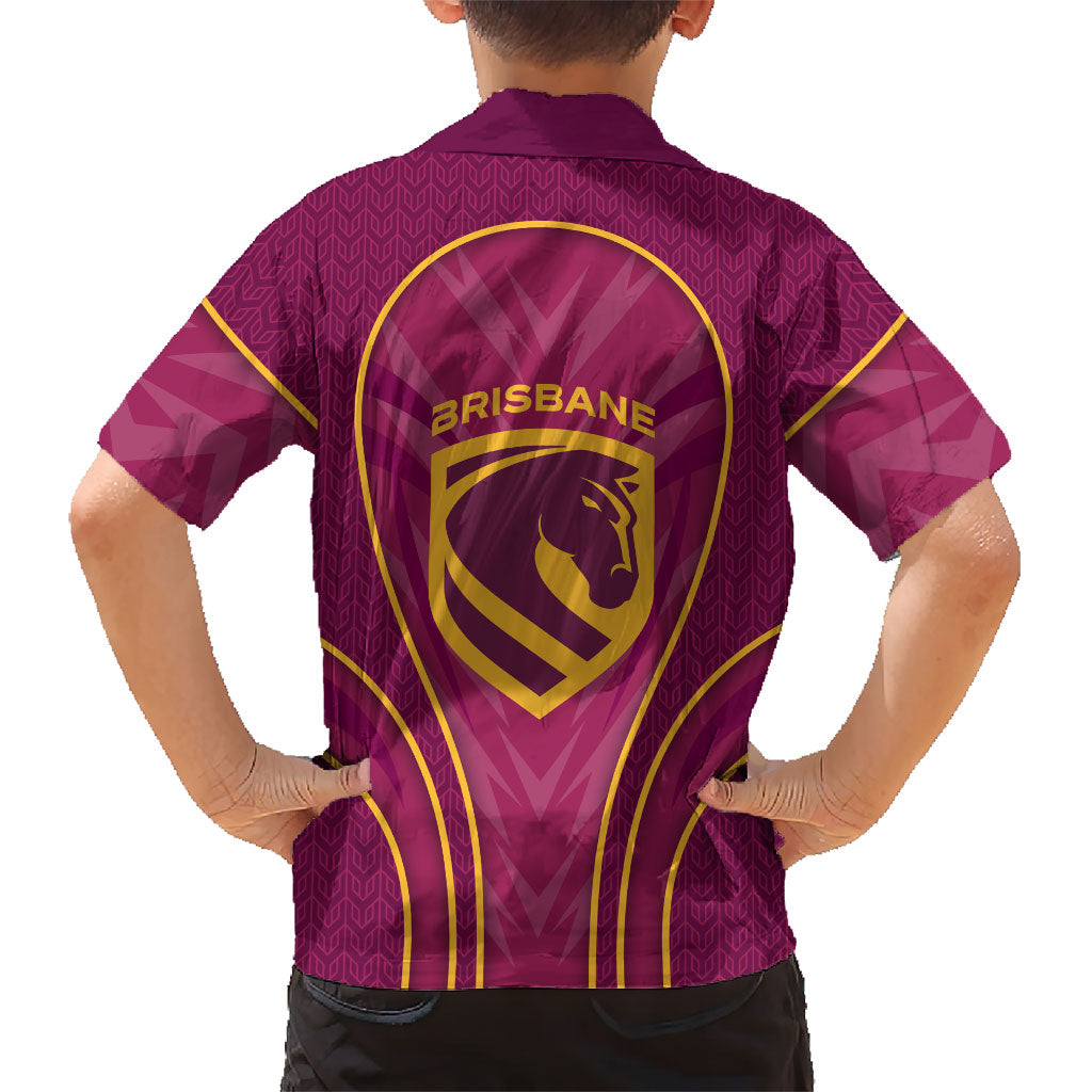 Brisbane Broncos Mascot Hawaiian Shirt Australian Rugby Culture - Powerful Horse Athlete