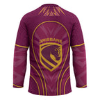 Brisbane Broncos Mascot Hockey Jersey Australian Rugby Culture - Powerful Horse Athlete
