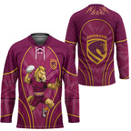 Brisbane Broncos Mascot Hockey Jersey Australian Rugby Culture - Powerful Horse Athlete