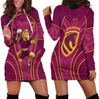Brisbane Broncos Mascot Hoodie Dress Australian Rugby Culture - Powerful Horse Athlete