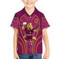 Brisbane Broncos Mascot Kid Hawaiian Shirt Australian Rugby Culture - Powerful Horse Athlete